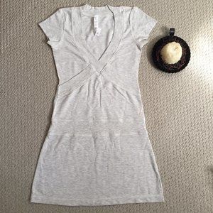 Lululemon Dance Pulse Dress Heathered Oatmeal Sz 4